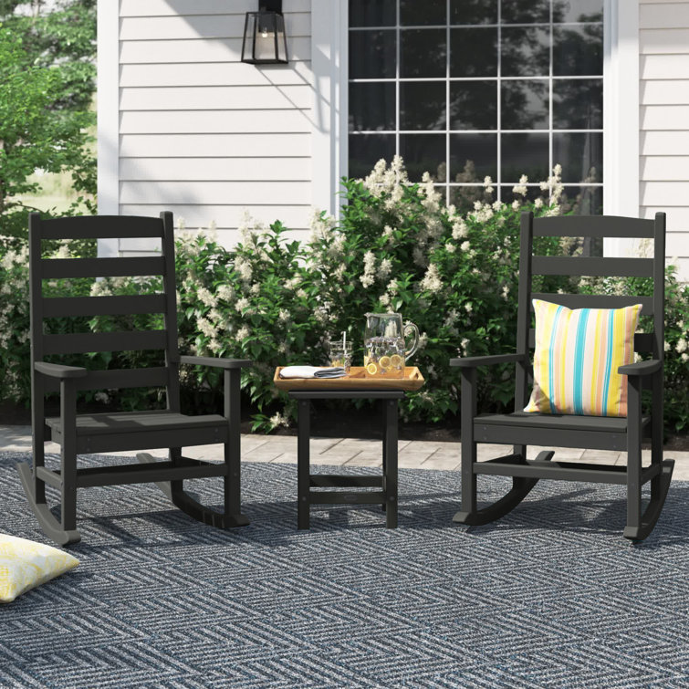 3 piece patio set rocking online chair